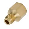 R410A Quick-Connect Adapter, 1/4 to 5/16 in, Brass view 2