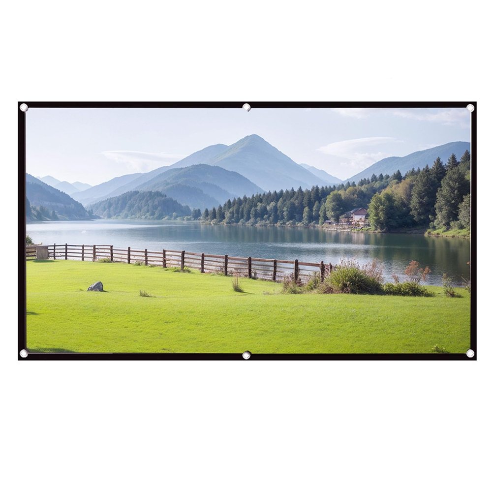 133-Inch Portable Projector Screen, 16:9 Outdoor Movie Screen (92 in, 199 × 112 cm)