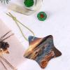 2024 Ceramic Christmas Tree Ornament – Maui Hawaii Beach Sunset view 3