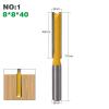 FUYUMIC 1-Pc. 8 mm Shank Long Bottom-Cleaning Router Bit, Woodworking Cleaning Bit (No. 1, 8 x 8 x 40) view 2