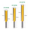 FUYUMIC 1-Pc. 8 mm Shank Long Bottom-Cleaning Router Bit, Woodworking Cleaning Bit (No. 1, 8 x 8 x 40) view 4