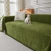 Highdi Sofa Throw Blanket, Universal Cover for 1–4-Seater and L-Shaped Sofas, Dark Green, 180 x 300 cm view 1