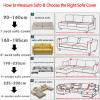 Waterproof Stretch Sofa Cover for Sectional Couch, Yellow, 1-Seater (90–140 cm) view 3