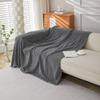 Highdi Soft Sofa Throw for 1–4 Seat Sofas, L-Shaped Sectionals, Dark Gray, 180 × 420 cm view 4
