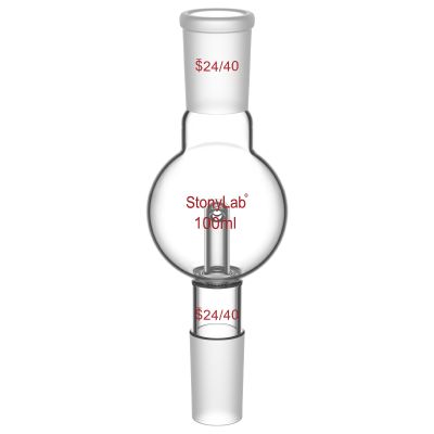 stonylab Rotary Evaporator Bump Trap, 24/40 Outer Upper Joint, 24/40 Inner Lower Joint, 100 mL