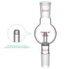 stonylab Rotary Evaporator Bump Trap, 24/40 Outer Upper Joint, 24/40 Inner Lower Joint, 100 mL view 4