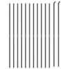 Homgoday Flanged Metal Fence, Anthracite, 1.4 x 25 m, for Outdoor Gates and Enclosures, Model 154331 view 3
