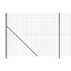 Homgoday Flanged Metal Fence, Anthracite, 1.4 x 25 m, for Outdoor Gates and Enclosures, Model 154331 view 4