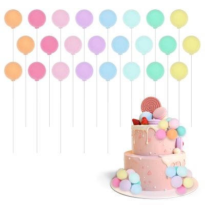 TIESOME 24-Piece Cake Decoration Balls, High-Quality Plastic, Non-Toxic