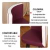 Modern Minimalist Breakfast Table and Chair Set, White, Black and Red view 4