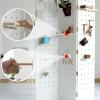 Folding Wood Room Divider with Pegboard, 4 Panels, 180 x 160 cm view 4