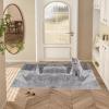 Qemgrste Long Non-Slip Runner Rug, Washable Hallway and Kitchen Runner, 70 x 350 cm view 4