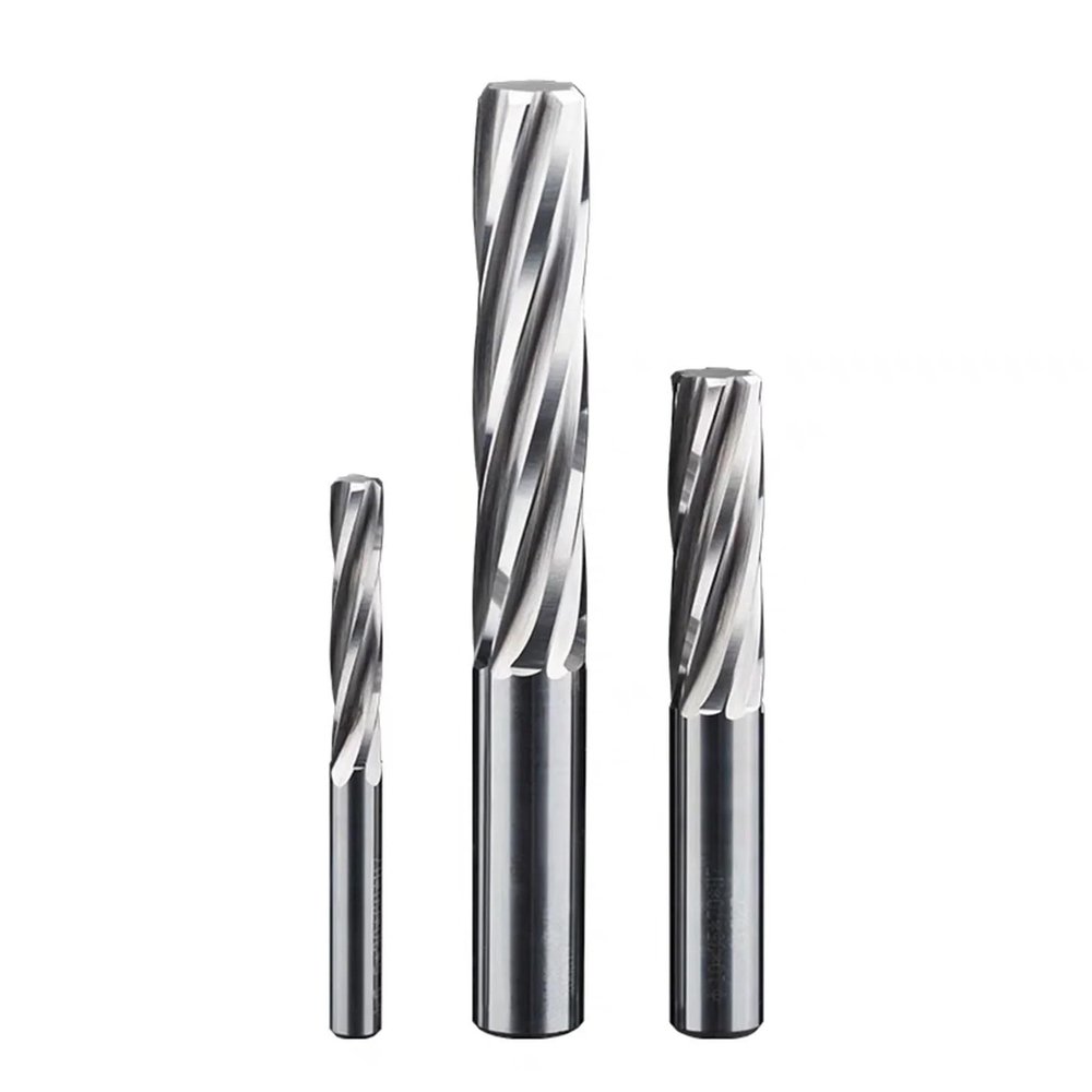 HAJMGUMC 1–12 mm Alloy Machine Reamer, Straight Shank, Spiral H7, Tungsten Steel, 4 × 100 mm