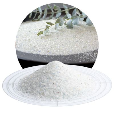 Schicker Mineral Decorative Glass Granules, 1.5 kg, Fine White Multicolored