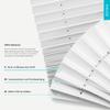 Estika Thermal Pleated Blind with Drilling, 85 x 180 cm, White, Blackout view 3