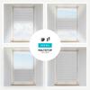 Estika Thermal Pleated Blind with Drilling, 85 x 180 cm, White, Blackout view 4