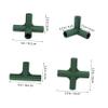Happyyami Green Polypropylene Greenhouse Connectors, 12-Piece Set, 3- and 4-Way view 2