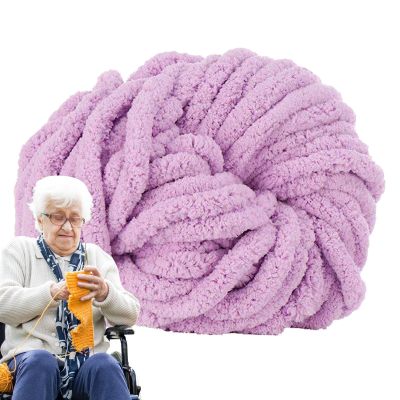 Chunky Chenille Yarn for Knitting and Crocheting