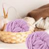 Chunky Chenille Yarn for Knitting and Crocheting view 2