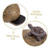 MOBUTOFU Turtle-Shaped Hidden Key Holder, Fake Rock for Outdoor Garden Use view 3