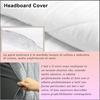 Headboard Cover for King-Size Bed, Dustproof Protection for Wood/Leather Headboards, Single Bed, 180 cm, Pink view 4