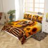 Loussiesd Sugar Skull Sunflower Gothic Halloween Bedding Set view 2