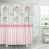 KDOVOXB Shower Curtain for Women and Girls, Colorful Roses and Dots, 220 x 180 cm view 1