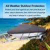 420D Waterproof Trailerable Boat Cover for Bass Boats and V-Hulls view 3