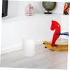 BUGUUYO White ABS Trash Can with Push Lid, Modern Bathroom Design view 3