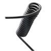 3-Conductor Black Coiled Extension Cable, 5 m, 14–24 AWG view 1