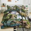 Dinosaur World Green Duvet Cover Set, 220 x 240 cm view 1