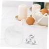 Warmhm 3-Piece Ceramic Jewelry Box Set, White view 4