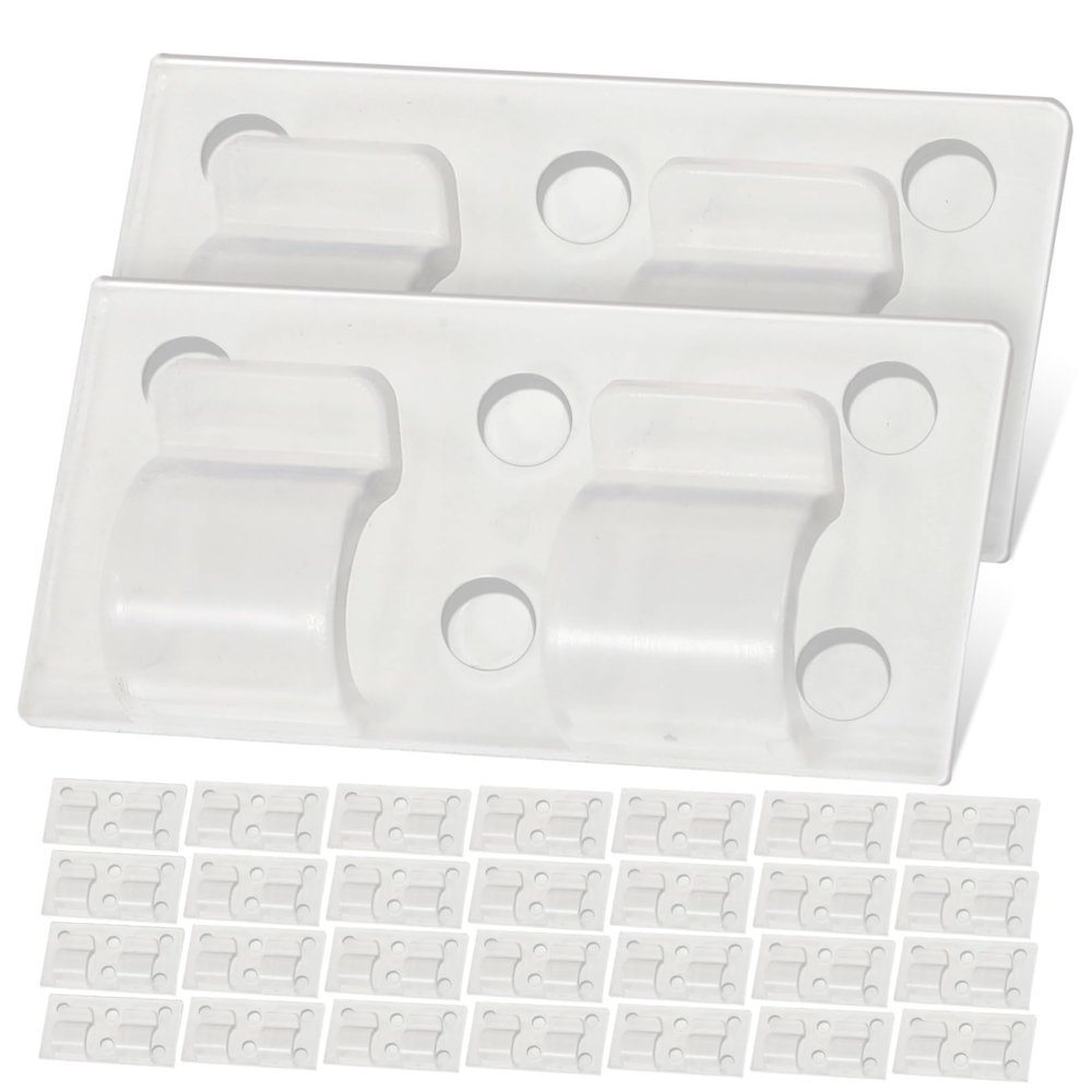 Warmhm Self-Adhesive PP Cable Clips for Wall Mounting