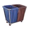 Commercial Large Laundry Hamper with Wheels, Industrial Stainless Steel Hamper for Full-Size Laundry view 1