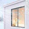 ZHUOZ1T Window Insulation Kit, Thermal Insulation Film Curtain, Self-Adhesive, Reusable, 185 x 380 cm view 2