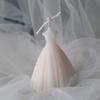 Wedding Dress Skirt Silicone Mold for Chocolate, Fondant, Candy, Resin, and Cake Baking view 2