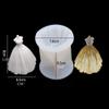 Wedding Dress Skirt Silicone Mold for Chocolate, Fondant, Candy, Resin, and Cake Baking view 4