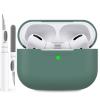 AHASTYLE Silicone Case for AirPods Pro with Cleaning Pen, Front LED Visible, Wireless Charging Compatible view 1