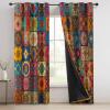 Opaque Curtain 2-Piece Set with Traditional Indian Patterns, 280 x 150 cm, Multicolor view 2