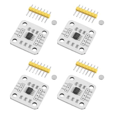 Hermosiey 4-Pack AS5600 Magnetic Encoder Sensor Modules, 12-Bit High Precision