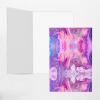 Blank Cards and Envelopes, Purple Marble Design, 5-Pack view 4