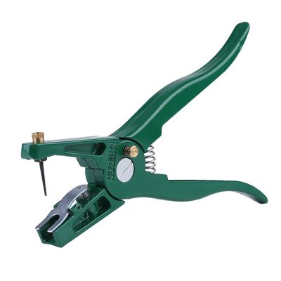 Ouitble Livestock Ear Tag Pliers, Steel Animal Ear Tag Applicator with 1 Replacement Pin for Pigs, Cattle, and Sheep