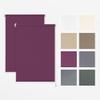 Estika Double-Pack No-Drill Clip-On Roller Blind, 140 W x 120 H cm, Violet view 1