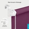 Estika Double-Pack No-Drill Clip-On Roller Blind, 140 W x 120 H cm, Violet view 2