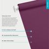 Estika Double-Pack No-Drill Clip-On Roller Blind, 140 W x 120 H cm, Violet view 3