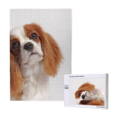 Cavalier King Charles Spaniel 1000-Piece Wooden Puzzle for Adults and Teens