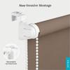 Estika No-Drill Roller Shades, Set of 2, 135 x 220 cm, Walnut, Semi-Transparent view 2