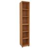 EIGENTLICH Wooden Filing Shelf, W40 x D40 cm, Beech, 6 Binder Heights, 40 x 40 x 223 cm view 1