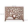 Flat-Panel Fireplace Screen with Decorative Branch Design, 30.7 x 38.6 in view 3