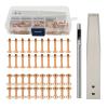Copper Rivet Setting Punch Set, Rust-Resistant, for Leather Clothing, Bags and Belts (#2) view 1